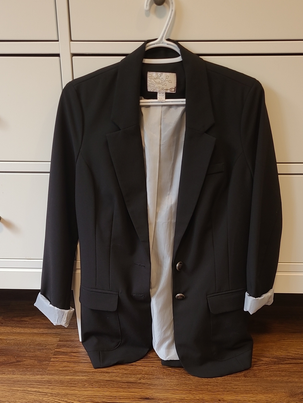 Classic Black Women's Blazer - Tailored Two-Button Jacket